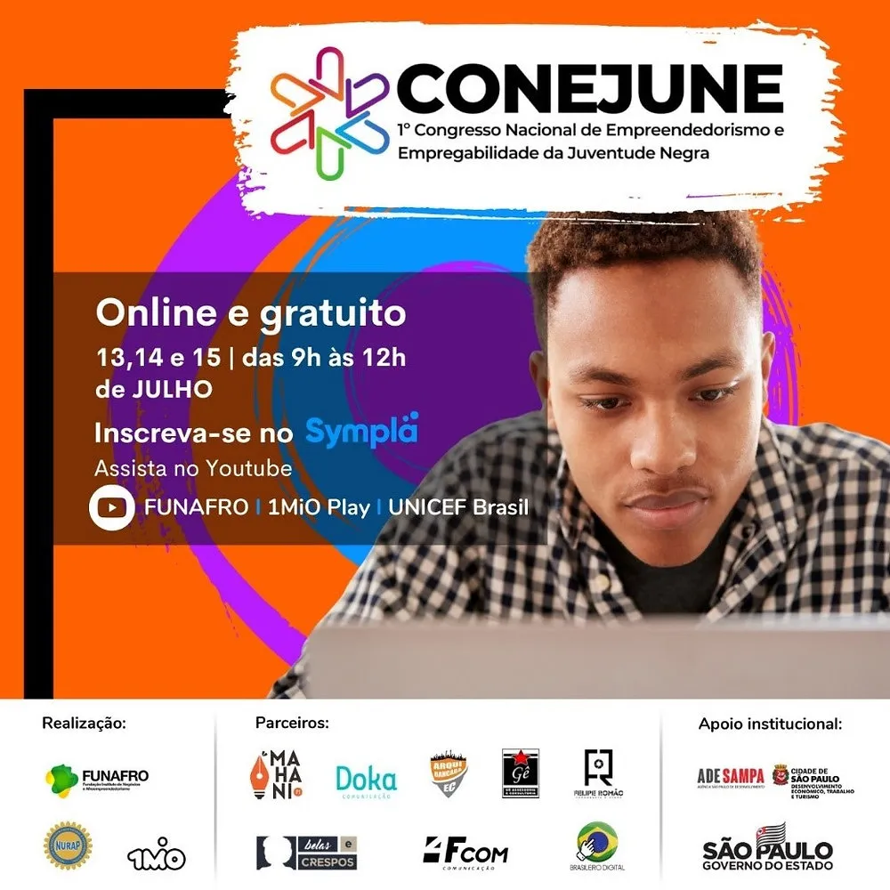 On-line: I Congresso Nacional de Empreendedorismo e Empregabilidade da Juventude Negra 