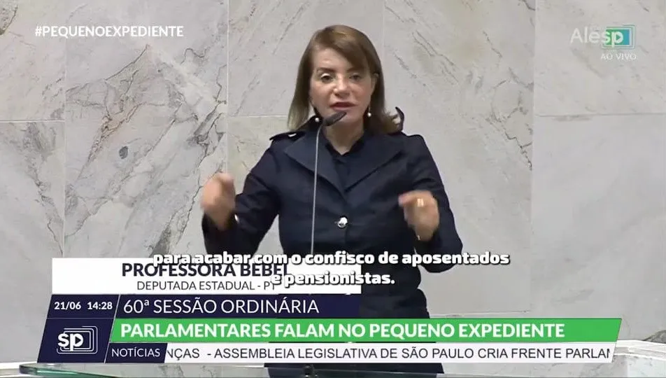 Deputada Professora Bebel volta a cobrar o fim do confisco nas aposentadorias estaduais