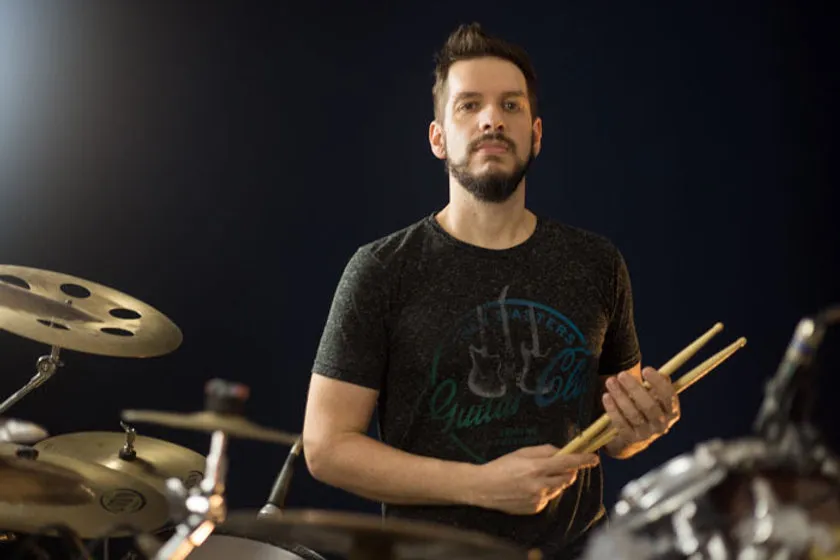 Baterista de rock progressivo faz workshop interativo no Lab Sound, em Piracicaba (SP), no dia 3