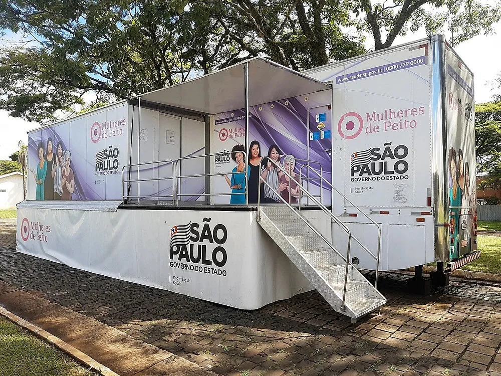 Carreta de Mamografia estará em Piracicaba (SP) na Estação da Paulista a partir do dia 26/09