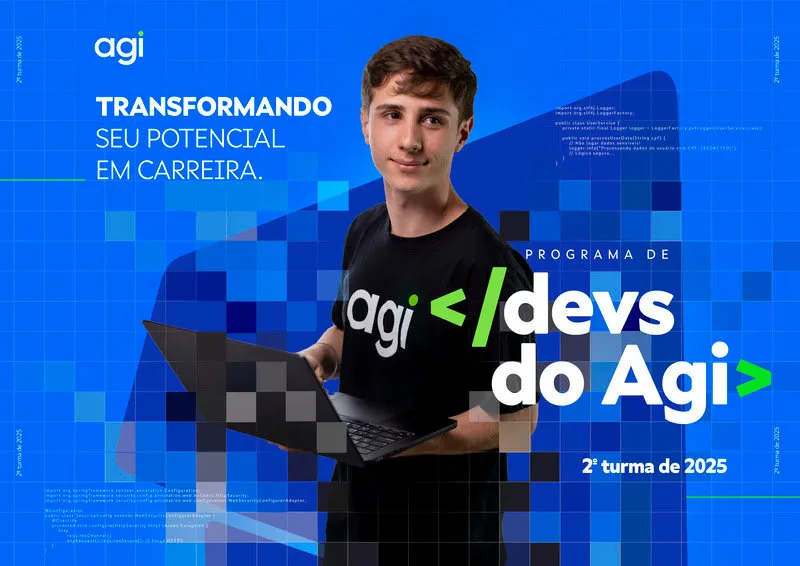 Agibank abre inscrições para a turma do Programa de Devs 2025 e oferece 50 bolsas para formação em tecnologia 