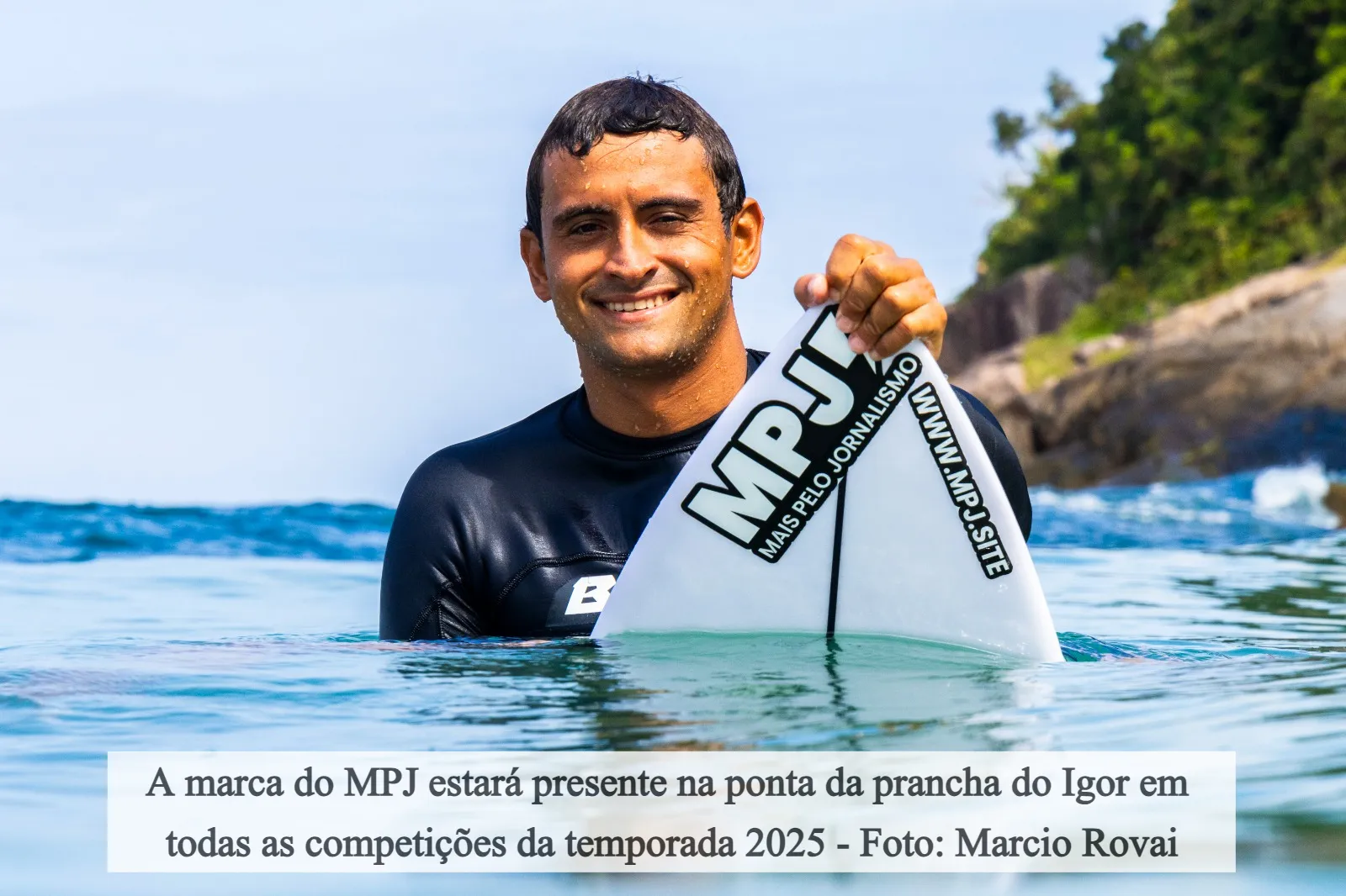 Mais Pelo Jornalismo, projeto de democratização da informação, aposta no surfe e patrocina Igor Mora