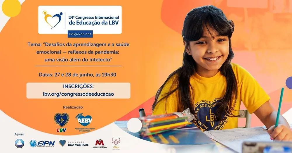 Virtual: 24º Congresso Internacional de Educação da LBV está com inscrições abertas
