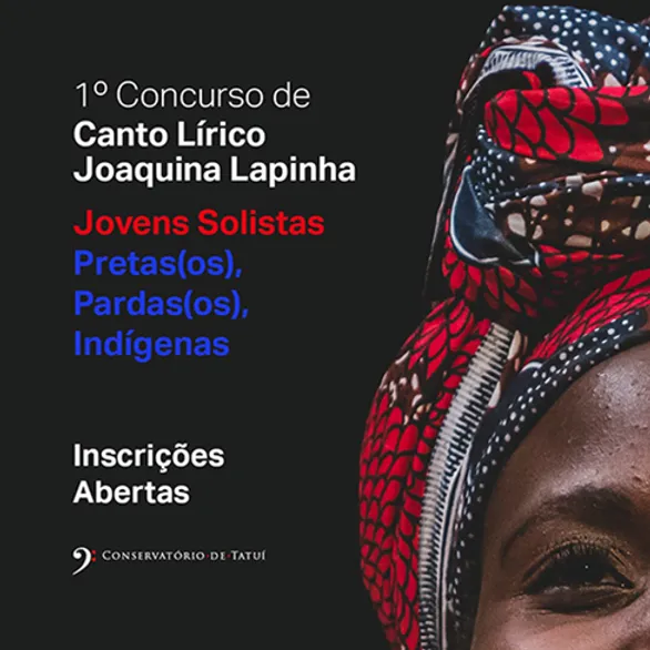Sustenidos: inscrições de concurso para solistas pretos, pardos e indígenas encerram-se em 26/10