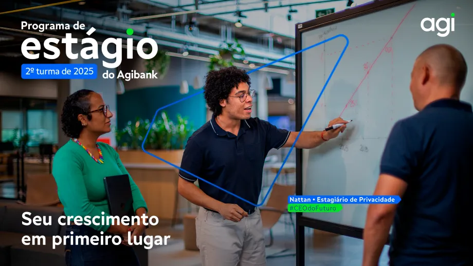 Inscrições para o Programa de Estágio 2025 da Agibank com 50 vagas em Campinas (SP) vão até 22 de junho