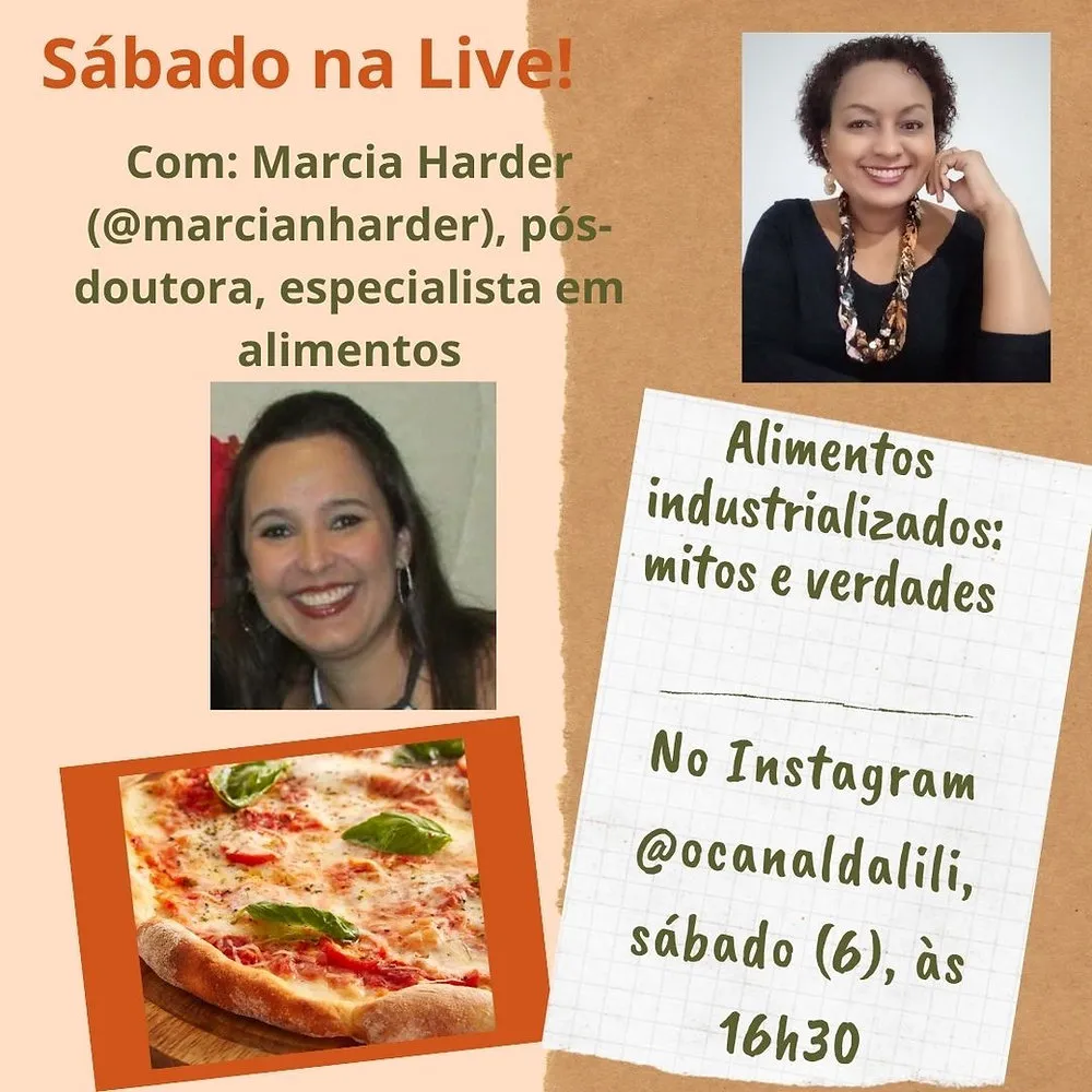 Instagram: live do O Canal da Lili aborda mitos e verdades sobre alimentos industrializados