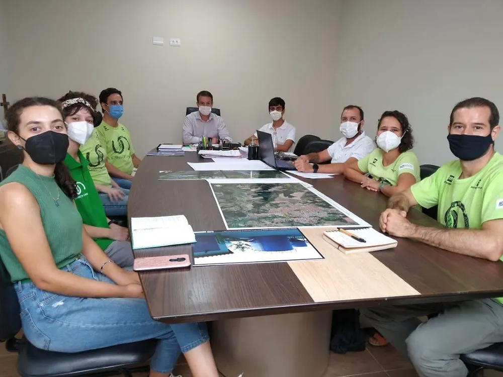 Prefeito de São Pedro recebe 'Corredor Caipira' para discutir Plano de Restauração Ecológica