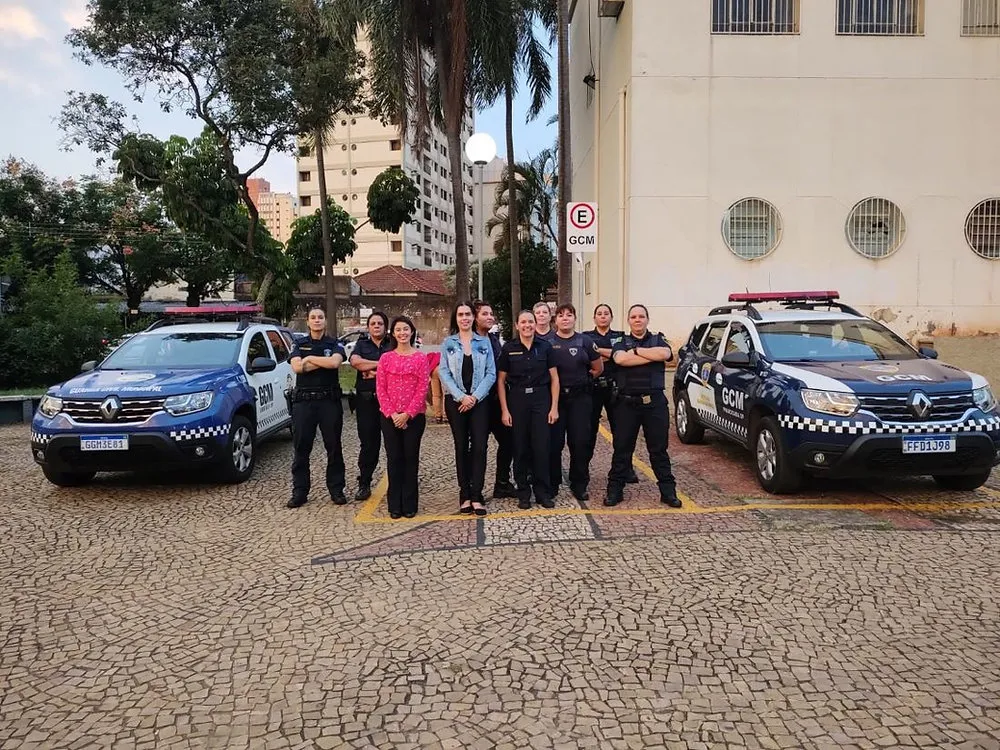Guarda Civil de Brotas recebe treinamento da Patrulha Maria da Penha de Piracicaba (SP)